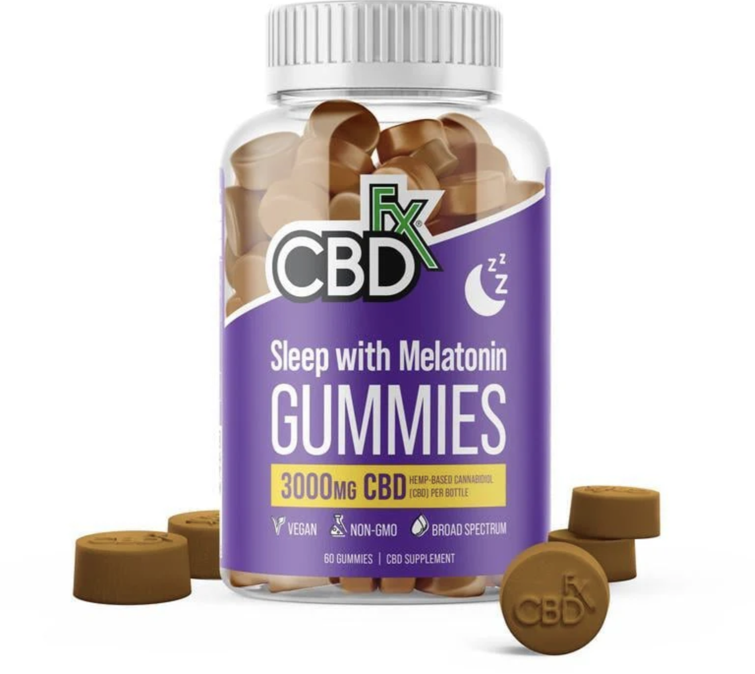 CBDfx Delta-9 THC Sleep Gummies Lemon Dream