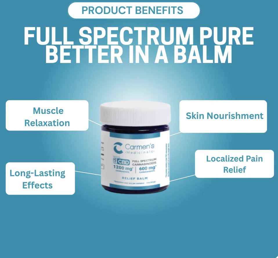 Carmen's Medicinals Full Spectrum Relief Balm 1200mg