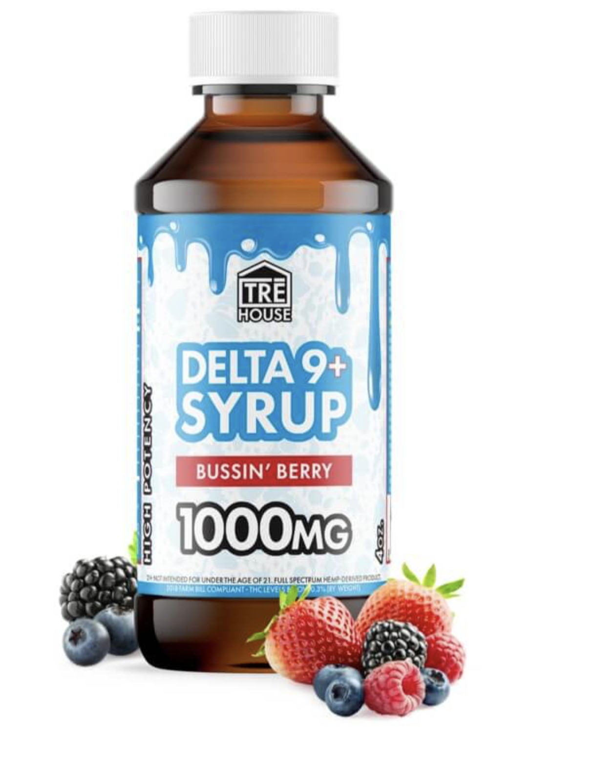 TRE House Delta-9+ Syrup Bussin Berry 1000mg